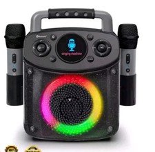 Singing Machine Sparkle Bluetooth LED Lights Karaoke System, SML294BK, Black