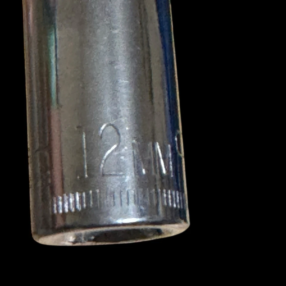 Craftsman 6pc 3/8 Drive 6pt Metric Deep Sockets 12-13-14-15, 16-17mm, "G", USA - Image 2 of 4