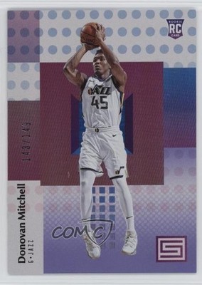 2017 Panini Status Rookies Purple 143/149 Donovan Mitchell #122 Rookie RC 1uw6