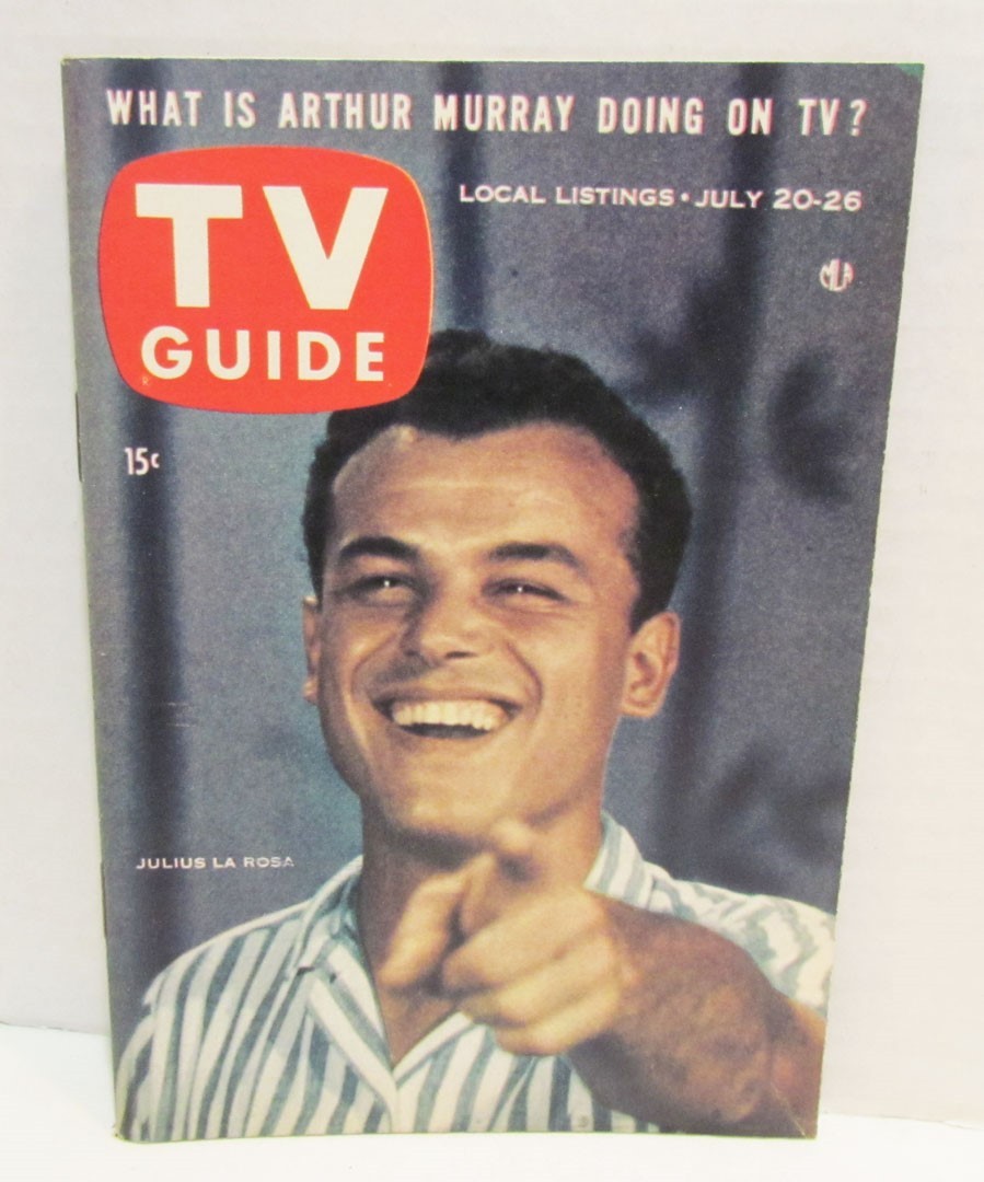 Tv Guide Magazine July 20, 1957 Issue Julius La Rosa Cover Philadelphia Edition