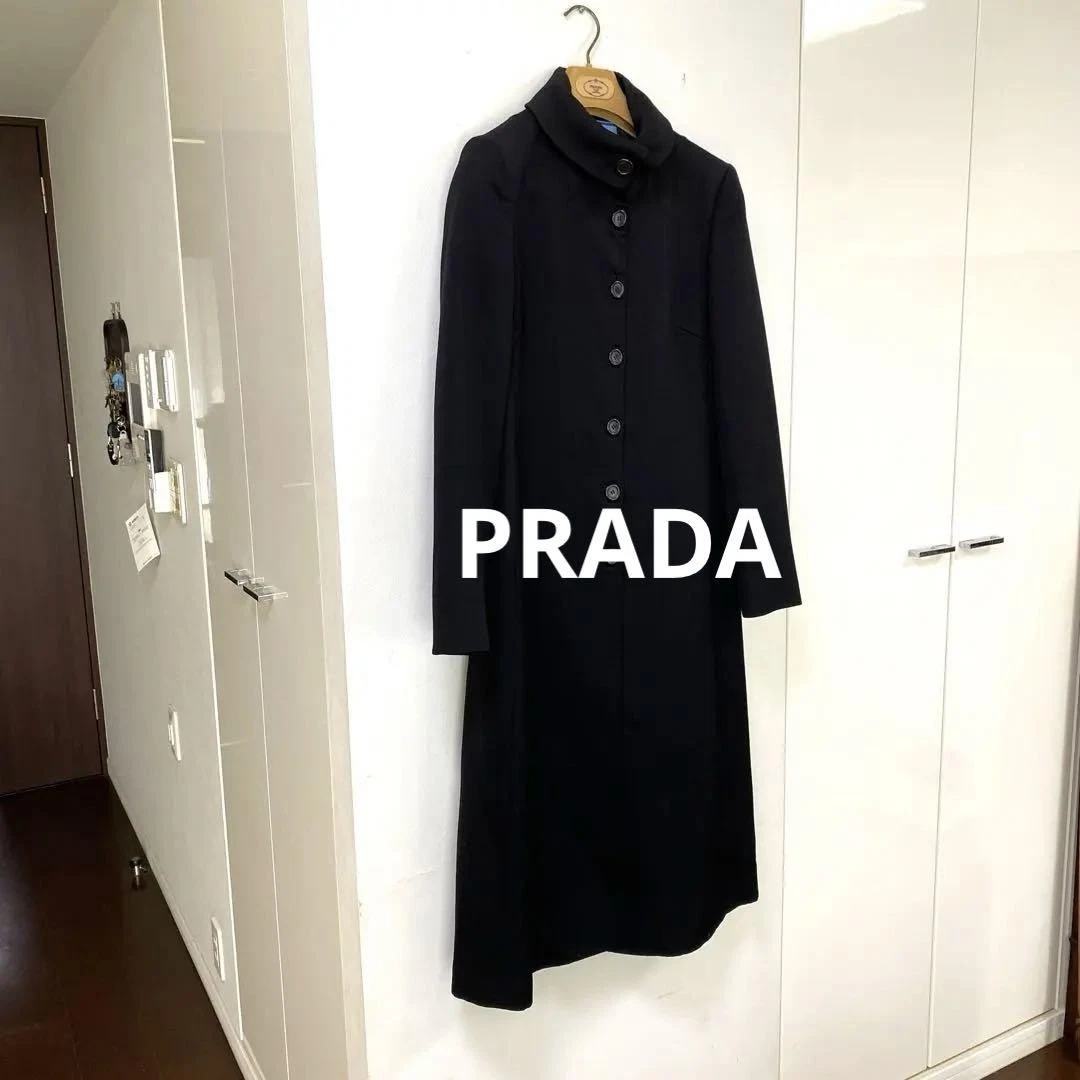 Cappotto lungo Prada nero 42