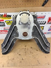 Vintage Edelbrock Marine Timing Cover Mount Drag Boat V-drive Ford Fe Vintage Edelbrock Marine Timing Cover Mount Drag Boat V-drive Ford Fe