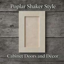 Custom Cabinet Doors, Poplar Shaker Style 12.00 sq. ft
