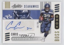 2019 Panini Absolute Boss Hoggs 10/99 Chris Carson #BHA-CC Auto fl4