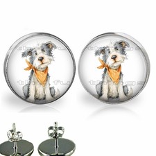 Whimsical Farm Dog Girls Stud Earrings Hypoallergenic Girls Fashion Jewelry Gift