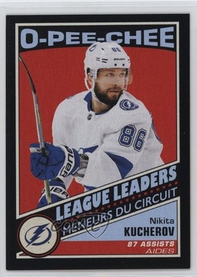 2019-20 O-Pee-Chee League Leaders Retro Black 7/100 Nikita Kucherov #583 0nr3