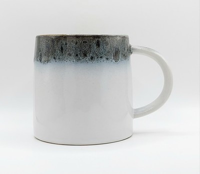 Fire Glazed Bicolor Earth Tones Coffee Mug 18 Oz Ceramic By The Old Pottery Co