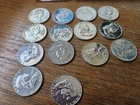 14 Franklin proof half dollars 1957- 1961 90% silver