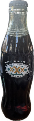 Superbowl 30 Coca -Cola Bottle 2002