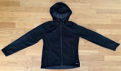 Mammut Softech Softshell Damen Kapuzenjacke-Gr.M-Schwarz  