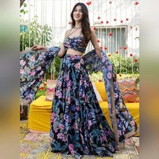 Lehenga choli, multi-color, never worn in original packaging