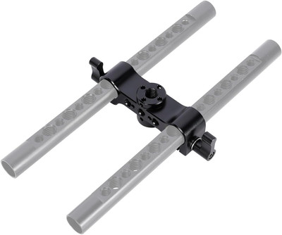 15Mm Rod Clamp with Locating Holes for ARRI & 1/4  , Dual 15Mm Rod Rail Extensio