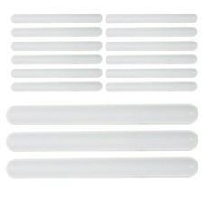 20 Pcs White Silicone Slap Bracelets For Kids Blank Wristbands