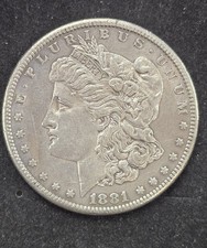 1881-S Morgan Silver Dollar $1 San Francisco XF/AU Stunning Lustre Key US Coin