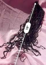 Real human hair dreadlock extensions 33 pcs 18 Black And Grey Color Sisterlock