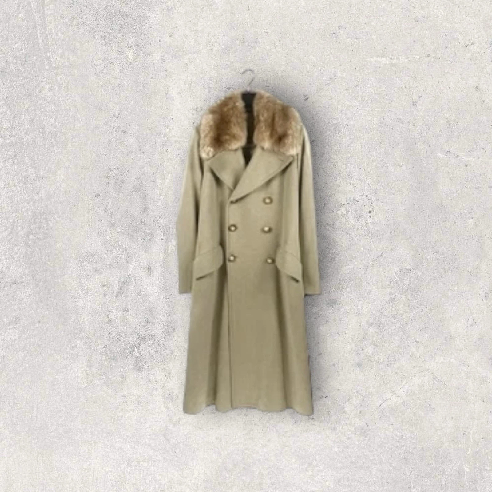 Dolce Gabbana — vintage Dolce & Gabbana Virgin coat wool authentic beige trench luxury 80s 70s
