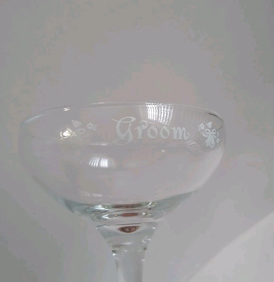 Copas cupé vintage años 70 boda novia y novio champán tostado Libbey  Foto 4 de 4