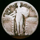 1924 S US Standing Liberty Quarter 90% Silver - Restored Date - Free Shipping!