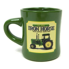 The New Iron Horse, More Horses -More Iron John Deere Stoneware Tractor Mug 6979