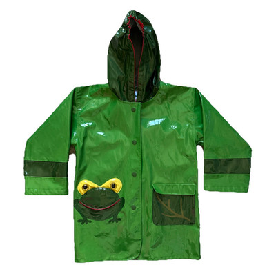 KIDORABLE Green Frog Raincoat Rain Jacket Boys Girls Kids Size 6 Kids