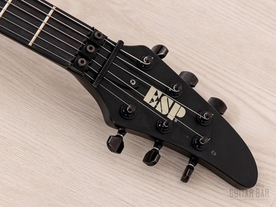 1995 ESP Custom Shop Horizon-Custom SSH Superstrat Black Satin w