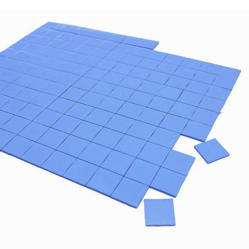 Blue 100mmx100mmx1mm GPU CPU Heatsink Cooling Thermal Conductive Silicone^R1 - Afbeelding 11 van 11