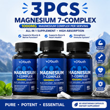 3PCS Vi Youth Magnesium 7 Complex 1000 MG Hig...