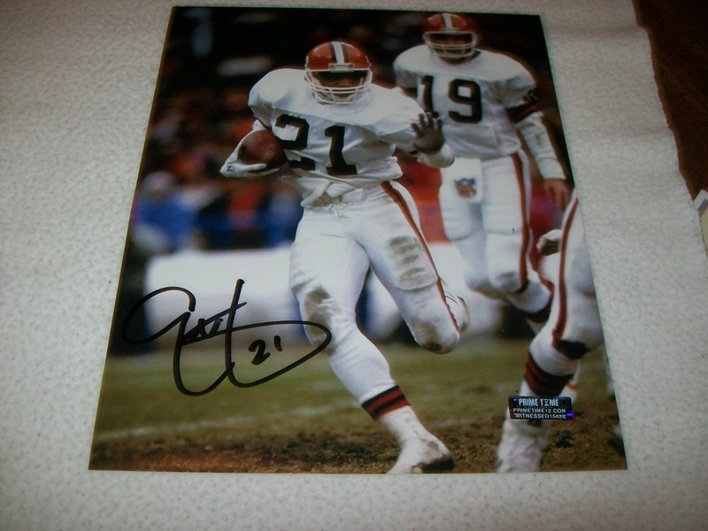 ERIC METCALF AUTO SIGNED AUTOGRAPH 8X10 PHOTO CLEVELAND BROWNS
