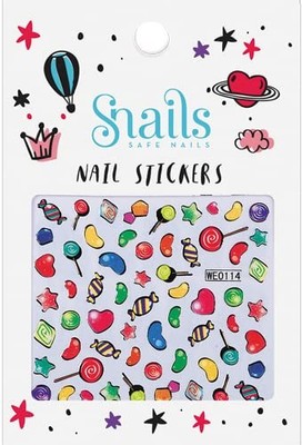 Snails 516944 Kinder Nagelsticker, Motiv: Süßigkeiten, Candy, abzieh (US IMPORT)
