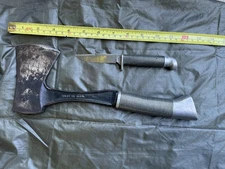 Vintage Western Cutlery Co. 'Black Beauty' Hatchet and Knife Set