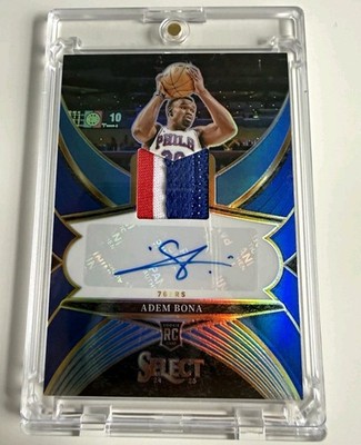 Panini Select 2024-25 Adem Bona Philadelphia 76ers RJA-ADM RC Auto Patch /49  