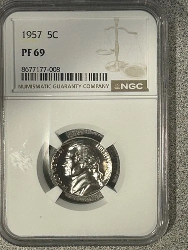 1957-P Jefferson Nickel Proof — photo from another recent sale