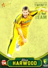 2009/2010 Select Cricket Australia Card #52 - Shane Harwood - Twenty 20 TEAM