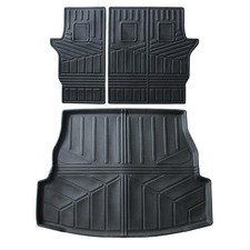 Cargo Mat Backrest Mat All-Weather 3D TPE Trunk Mat Rear Back Seat Protector