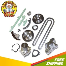 Engine Timing Chain Kit Water Oil Pump Fits 96-02 Chevrolet Pontiac 2.4L VIN T