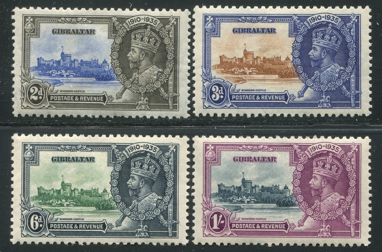 Gibraltar #100-103 Mint Silver Jubilee Set