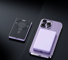 5000mAh Magnetic Wireless Power Bank Portable Mag Safe Charger Fast Charging