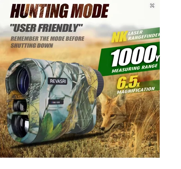 DT Hunting Rangefinder, 1000 Meters 6.5 X Laser Range Finder, USB Charging - Image 4 of 4