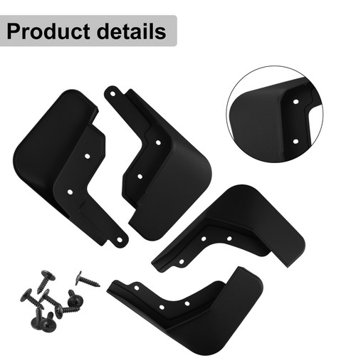 Splash Guards for Car Tires Set of 4 Mud Flaps for Model 2 (2021 2023) - Picture 2 of 24