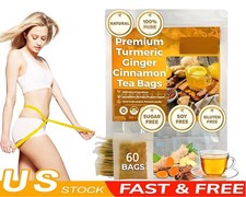 Turmeric, Ginger, Cinnamon Tea Bags, 100 Natural  No Additives  Caffeine Free