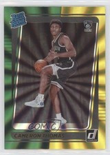 2021 Panini Donruss Rated Rookie Holo Green & Yellow Laser Cameron Thomas 0g0p