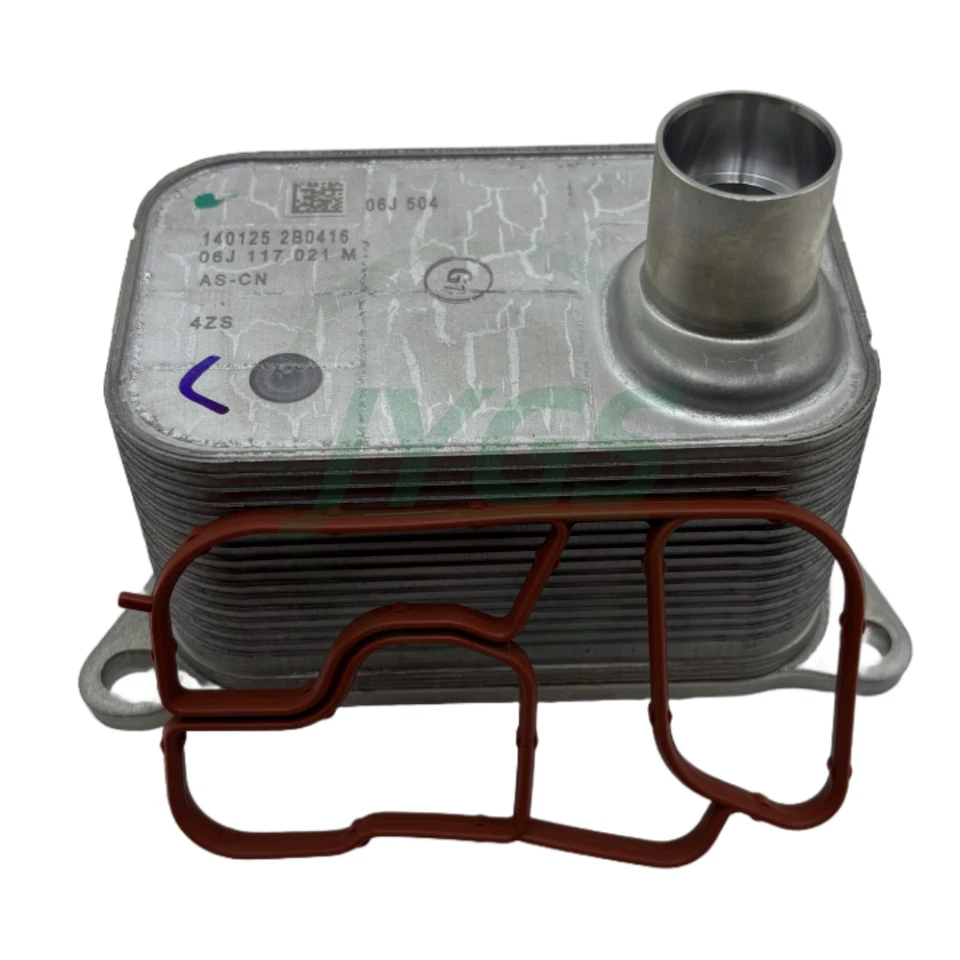 OEM Oil Cooler w Gakset 06J117021D For Audi A4 A5 VW CC 2.0T Foto 4 de 4