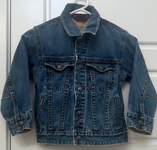 GAP Kids Denim Jacket XS 4-5 Blue Button Adjustable Long Sleeve Casual