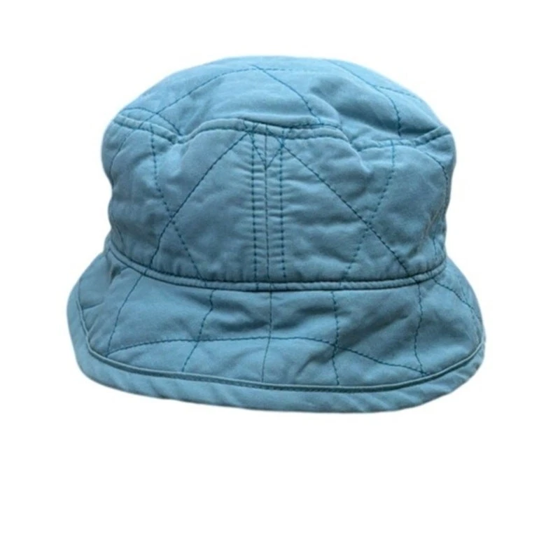 Burberry Reversible Quilted Baby Bucket Hat Blue Plaid Size 46 cm 12 months?