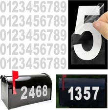 4" Reflective Mailbox Numbers Sticker 0-9, 5 Sets Strong Self Adhesive Vinyl