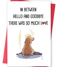 Pet Sympathy Card for Dogs  Loss of Dog Sympathy Gift  Pets Memorial