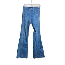 Veronica Beard Farrah High Rise Flare Seamed Jeans Blue Size 27
