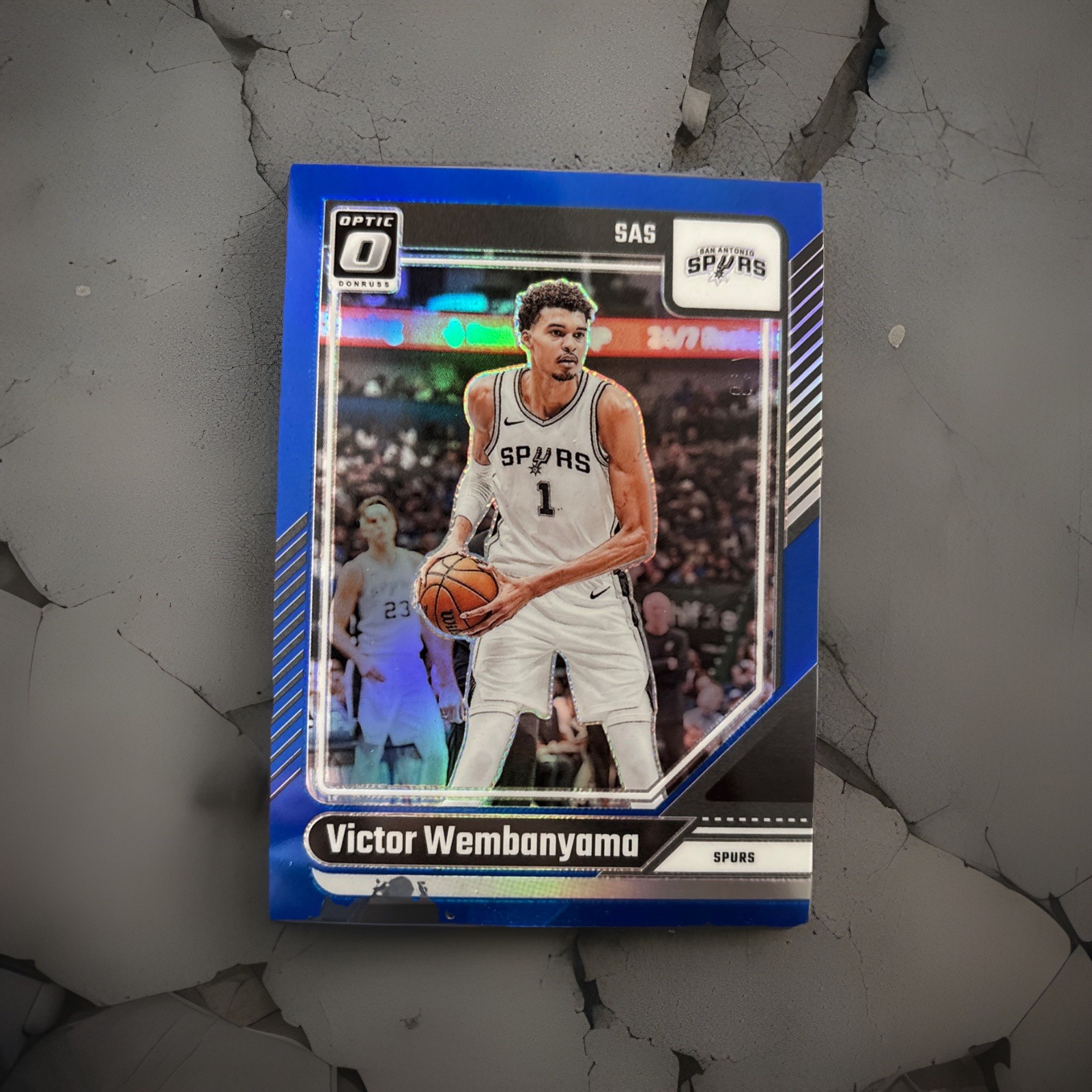 Victor Wembanyama 2024-25 Panini Donruss Optic #45 Blue /49