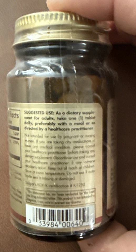 Solgar Cobre Quelado 100 Comprimidos Exp 3/28 Foto 3 de 4