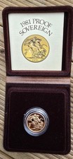 1981 Gold Proof Sovereign Boxed with C.OA. Royal Mint